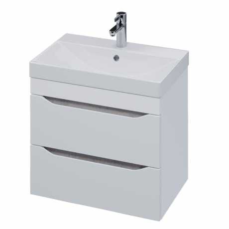 Мебель для ванной Volna Lake 60.2Y подвесная белый/бетон светлый