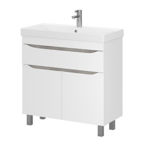 Мебель для ванной Volna Lake 70.2D.1Y напольная белый/бетон светлый