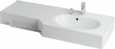 Мебельная раковина Акватон Отель 127 R с навесами и диспенсером