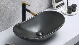 Накладная раковина Velvex 7811AMB черный