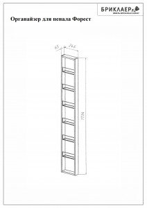 Органайзер Бриклаер для пенала Форест