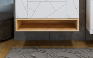 Полка для тумбы Бриклаер Кристалл 100 дуб бунратти