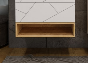 Полка для тумбы Бриклаер Кристалл 80 дуб бунратти