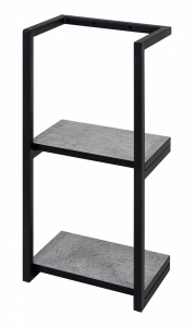 Полка Brevita Rock 30 на каркасе светло серый бетон