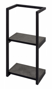 Полка Brevita Rock 30 на каркасе темно серый бетон