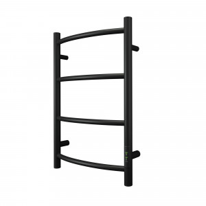 Полотенцесушитель электрический Point Афина PN04846B П4 400x600 диммер справа черный