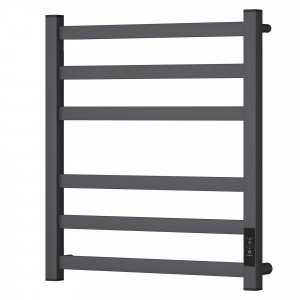 Полотенцесушитель электрический Point Меркурий PN83856GR П6 500x600, диммер справа графит премиум