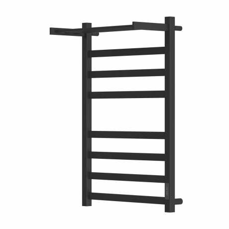 Полотенцесушитель электрический Point Меркурий PN83858PB П7 500x800 с полкой диммер справа черный