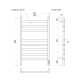 Полотенцесушитель электрический Point Селена PN16858W П8 500x800 диммер справа белый — рис. 3