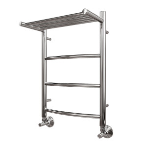 Полотенцесушитель водяной Point PN04156P П3 500x600 с полкой хром