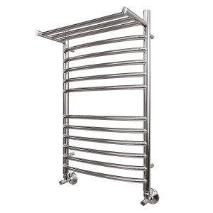 Полотенцесушитель водяной Point PN05148SP П11 400x800 с полкой хром