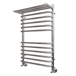 Полотенцесушитель водяной Point PN09158SP П11 500x800 с полкой хром