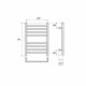 Полотенцесушитель водяной Point PN10146S П8 400x600 хром — рис. 3