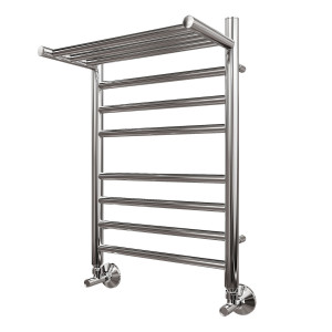 Полотенцесушитель водяной Point PN10146SP П7 400x600 с полкой хром