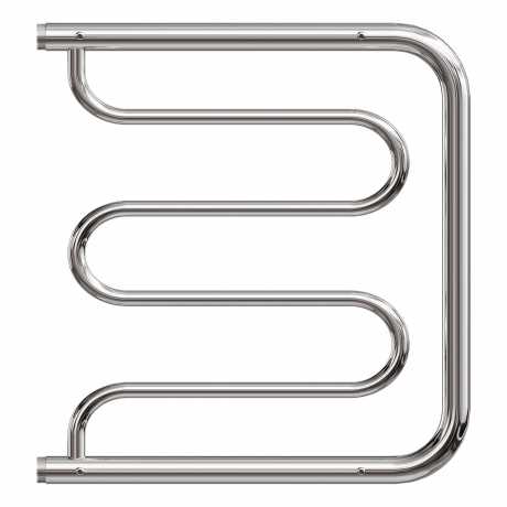 Полотенцесушитель водяной Point PN25554P 500x400 Фокстрот с полкой хром