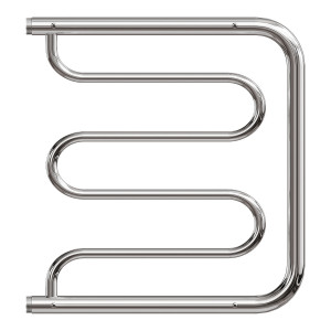 Полотенцесушитель водяной Point PN25556P 500x600 Фокстрот с полкой хром