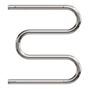 Полотенцесушитель водяной Point PN38557P 500x700 М-образный с полкой хром