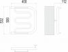 Полотенцесушитель Terminus Фокстрот 1" БШ 500х400 — рис. 3
