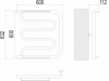 Полотенцесушитель Terminus Фокстрот 1" БШ 600х600 — рис. 3