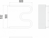 Полотенцесушитель Terminus М-образный 1" БШ 500х600 — рис. 3