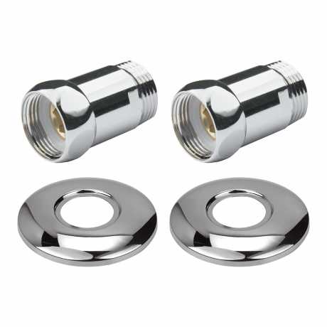 Прямое соединение для полотенцесушителя Point PN00002 1"х1" г/ш хром