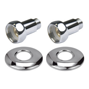 Прямое соединение для полотенцесушителя Point PN00007 3/4"х1/2" г/ш хром