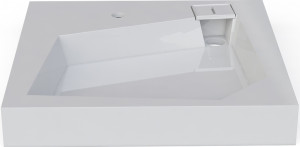 Раковина над стиральной машиной Altasan Quadro 60x60 со сливом и кронштейнами