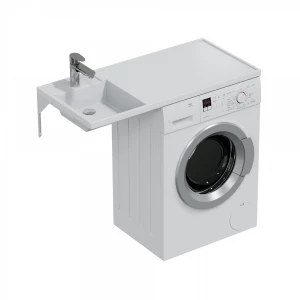 Раковина над стиральной машиной СанТа Лидер 100 чаша слева без кронштейнов