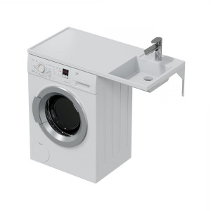 Раковина над стиральной машиной СанТа Лидер 100 чаша справа без кронштейнов