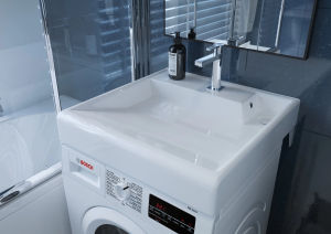 Раковина над стиральной машиной СанТа Престиж 60 с кронштейнами