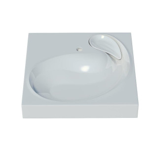 Раковина над стиральной машиной Stella Polar Бьянка 60x60 с кронштейнами