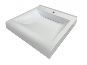 Раковина над стиральной машиной Stella Polar Футур 60x60 с кронштейнами и сифоном