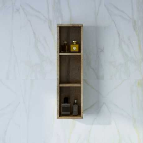 Шкаф навесной открытый Бриклаер Кристалл 20 дуб гранж песочный