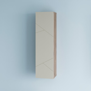 Шкаф навесной Бриклаер Кристалл 20 латте/дуб крафт табачный