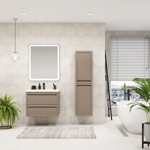 Шкаф-пенал подвесной Art&Max Platino 40 Капучино матовый