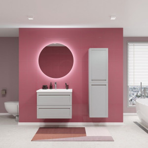 Шкаф-пенал подвесной Art&Max Platino 40 Светло-серый матовый