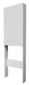 Шкаф-пенал 1Marka Gaula 60 над унитазом напольный White