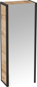 Шкаф-пенал 1Marka Grunge Loft 35 подвесной зеркальный дуб вотан