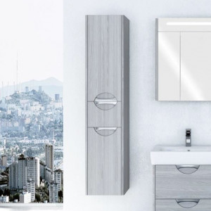 Шкаф-пенал Акватон Сильва L дуб фьорд, с бельевой корзиной