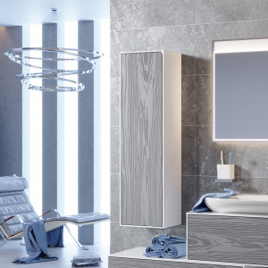 Шкаф-пенал Aqwella 5 stars Genesis 35 миллениум серый