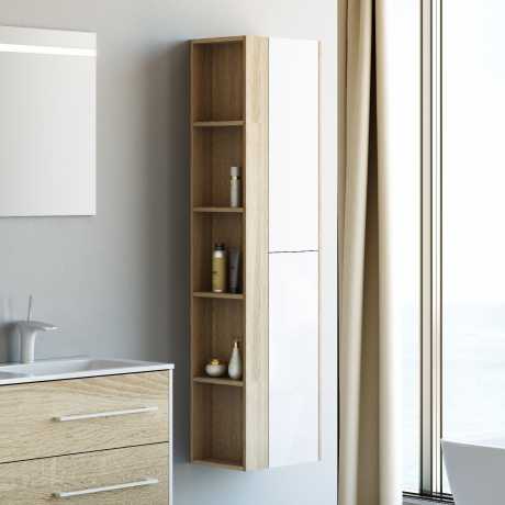 Шкаф-пенал Aqwella 5 stars Miami 40 дуб сонома