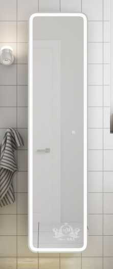 Шкаф-пенал Art&Max Platino 40 подвесной зеркальный белый глянец