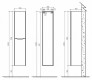 Шкаф-пенал BelBagno Ancona-N 35 Bianco Lucido R — рис. 2