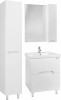 Шкаф-пенал Bellezza Андрэа 35 L белый, с бельевой корзиной — рис. 2
