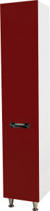 Шкаф-пенал Bellezza Лагуна 35 с бельевой корзиной L красный