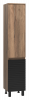 Шкаф-пенал Brevita Dakota 35 подвесной/напольный правый дуб галифакс черный — рис. 1