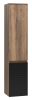 Шкаф-пенал Brevita Dakota 35 подвесной/напольный правый дуб галифакс черный — рис. 4