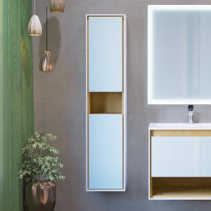 Шкаф-пенал Jorno Glass 150