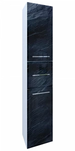 Шкаф-пенал Marka One Visbaden 30 1 ящик Black stone R