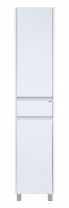 Шкаф-пенал Misty Алиса 35 с 1 ящ. белый левый
